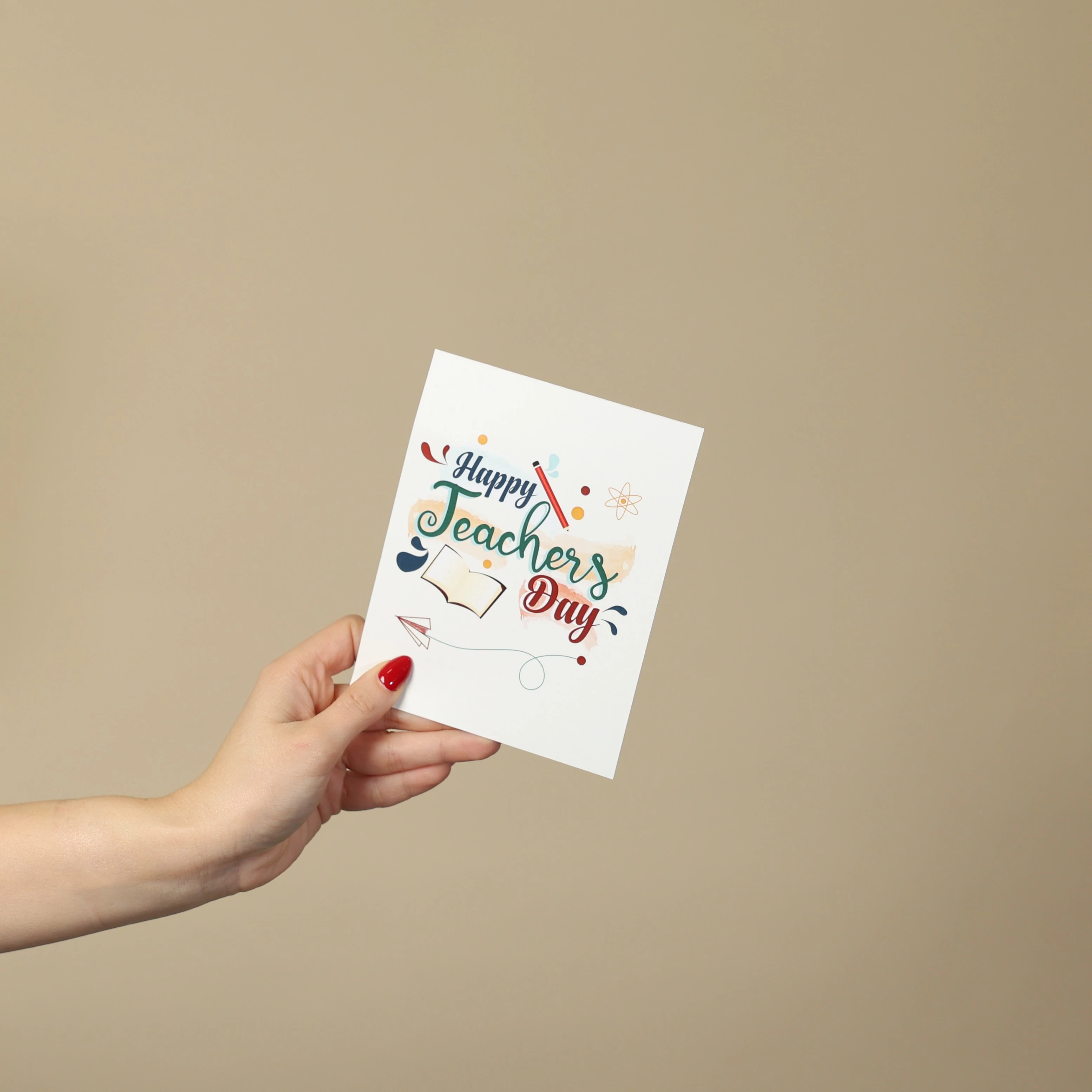 Happy Teacher`s Day - Greeting Card